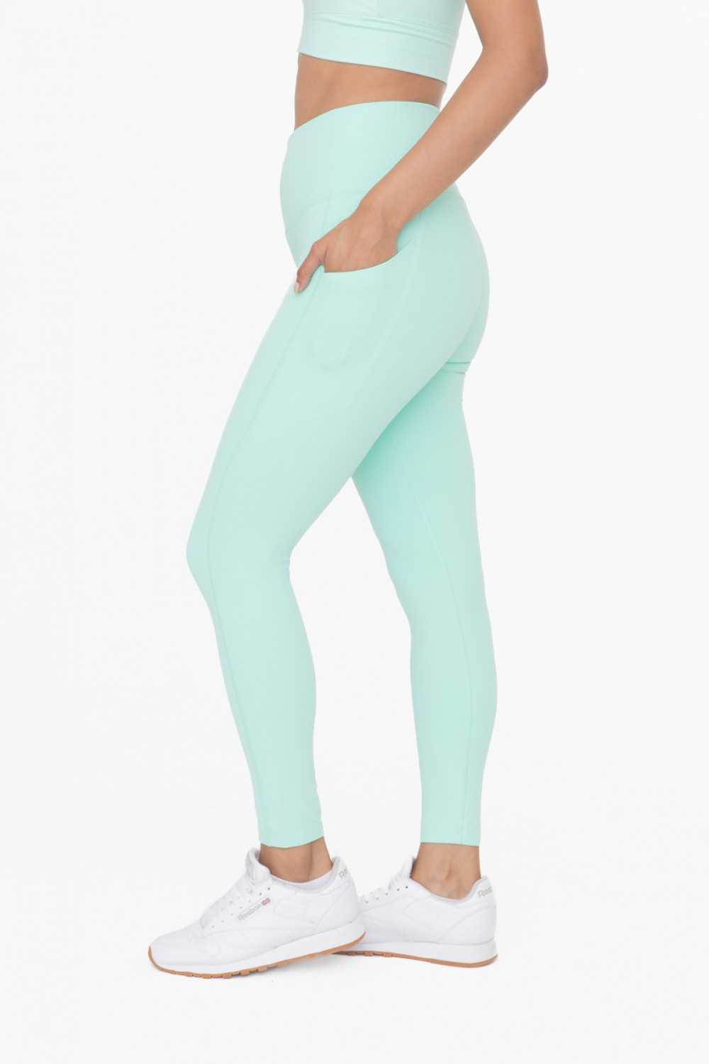 Laser-Cut and Bonded Essential Foldover High-Waist Leggings