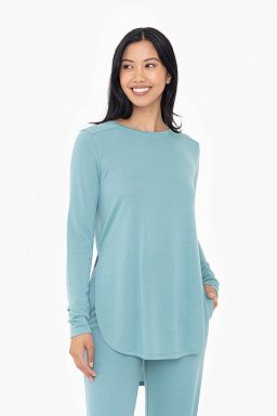 Long Sleeve Flow Top with Side Slits