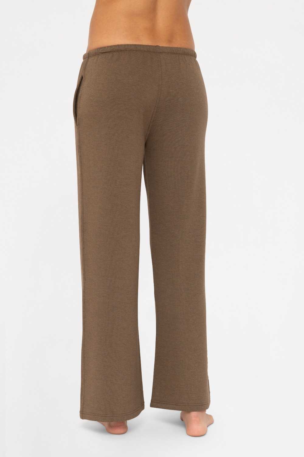 Low Waist Lounge Wide Leg Pants Java