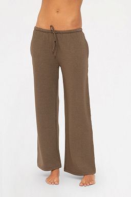 Low Waist Lounge Wide Leg Pants Java