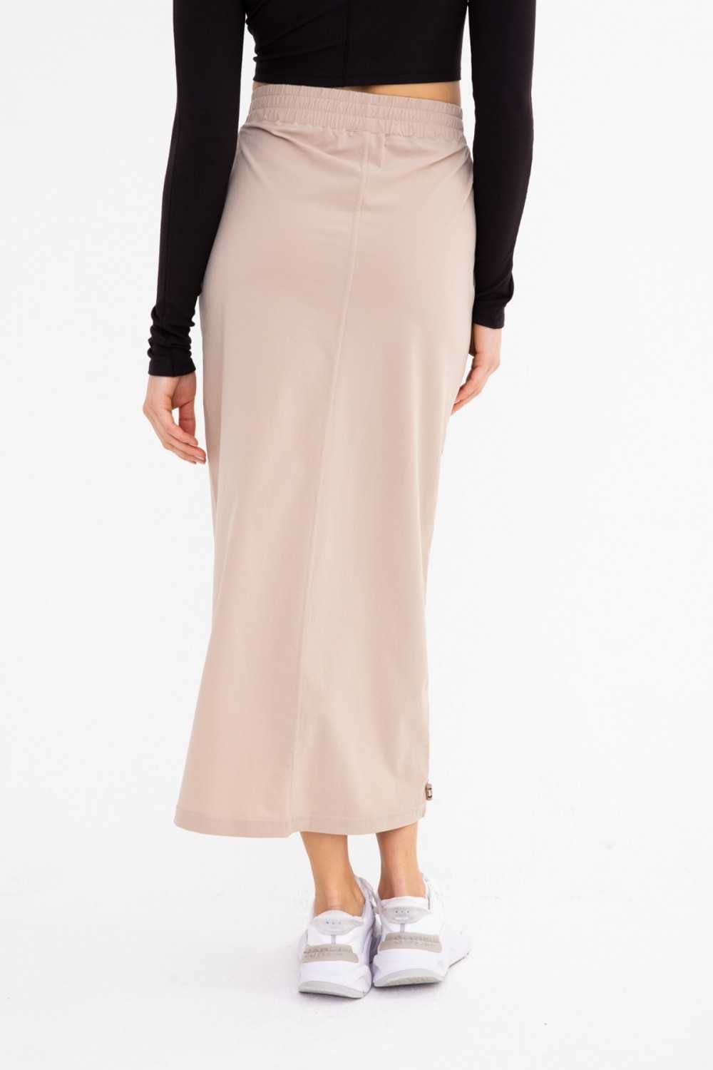 Mid-Rise Adjustable Cargo Maxi Skirt