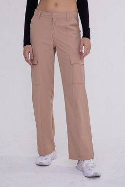 Mid-Rise Wide Leg Cargo Pants