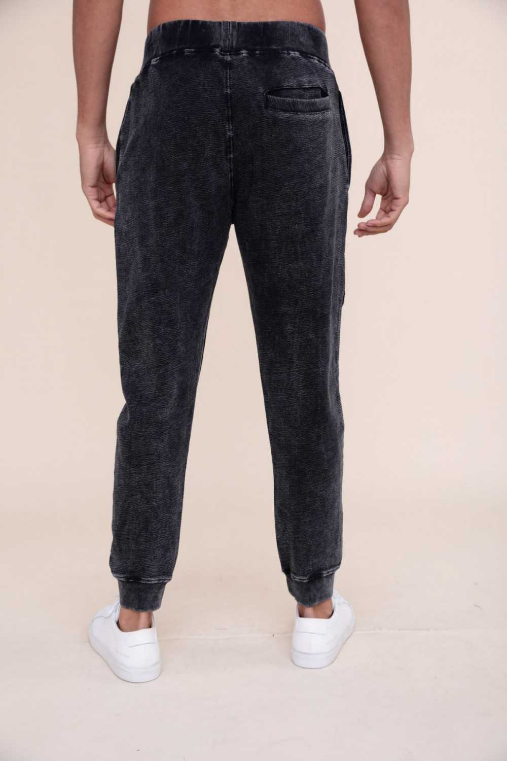 Mineral-Washed Cotton Joggers