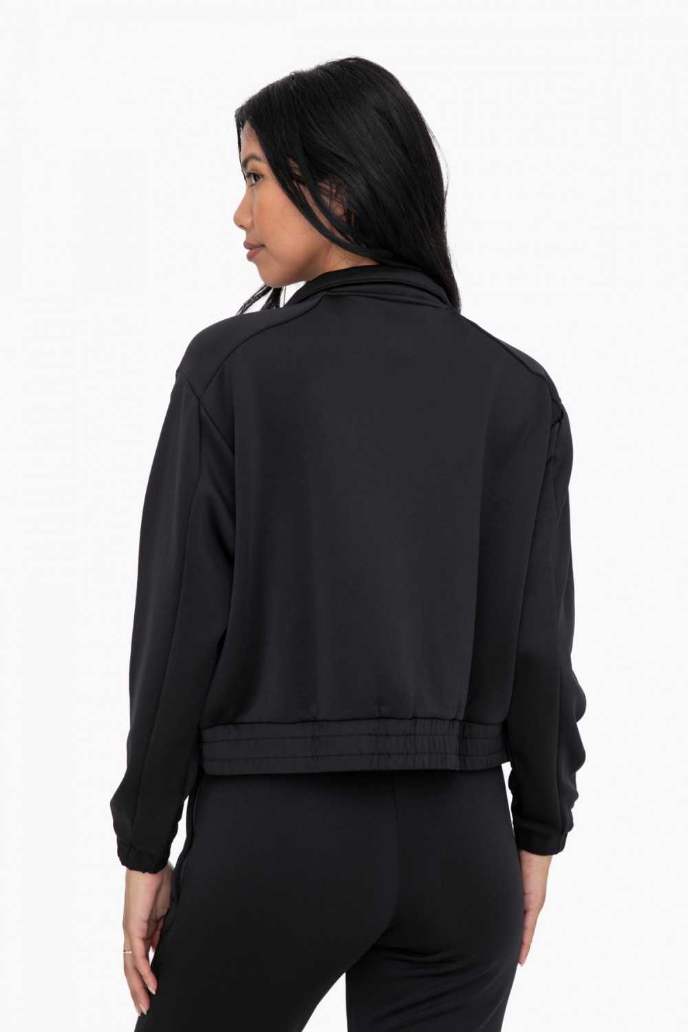 Mock Neck Zip-Up Active Jacket