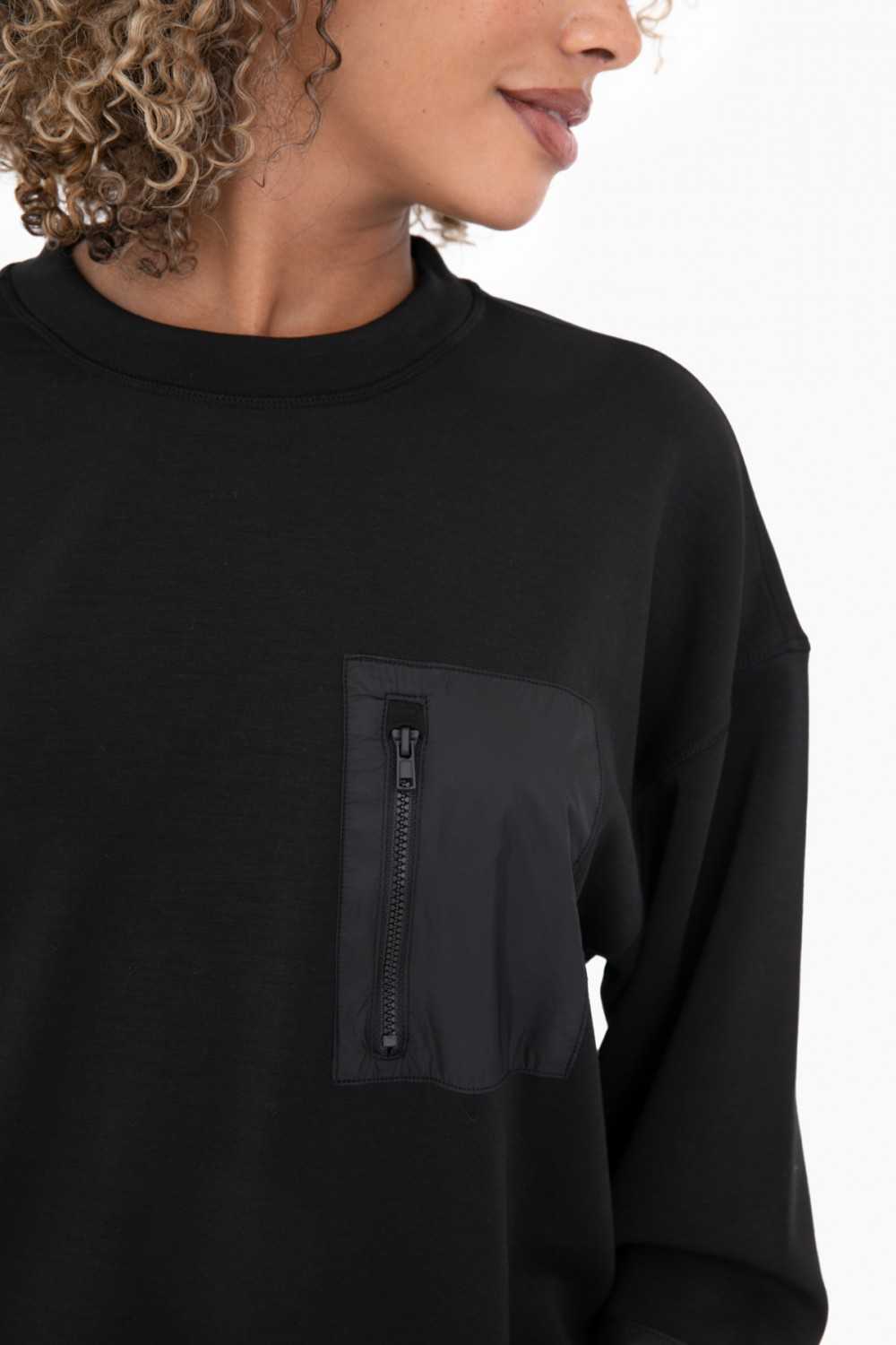 Modal-Blend Crewneck Pullover