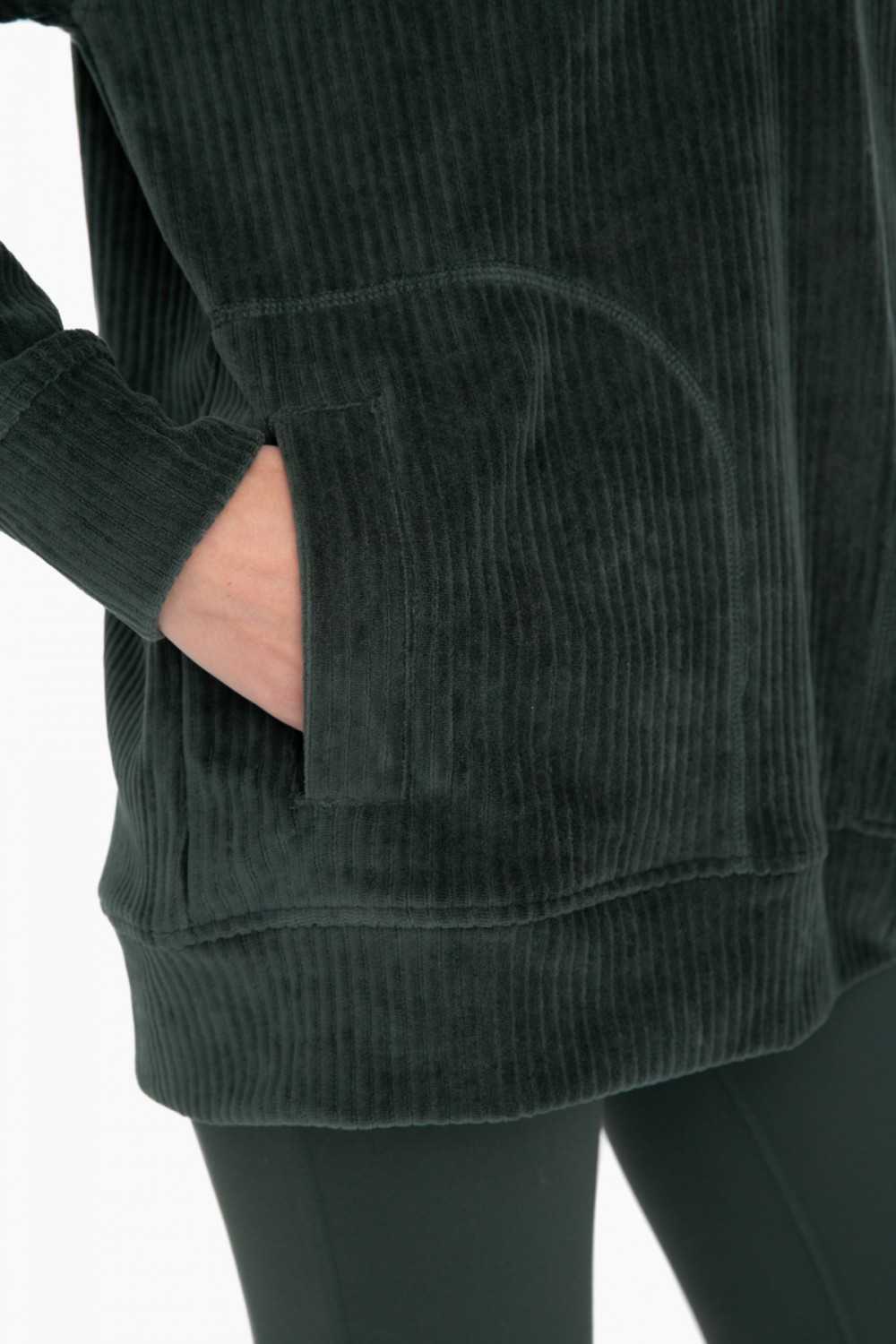 Oversized Collared Corduroy Pullover