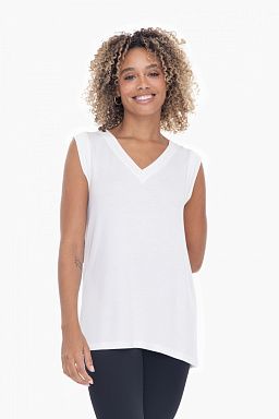 Oversized V-Neck Tunic Tee