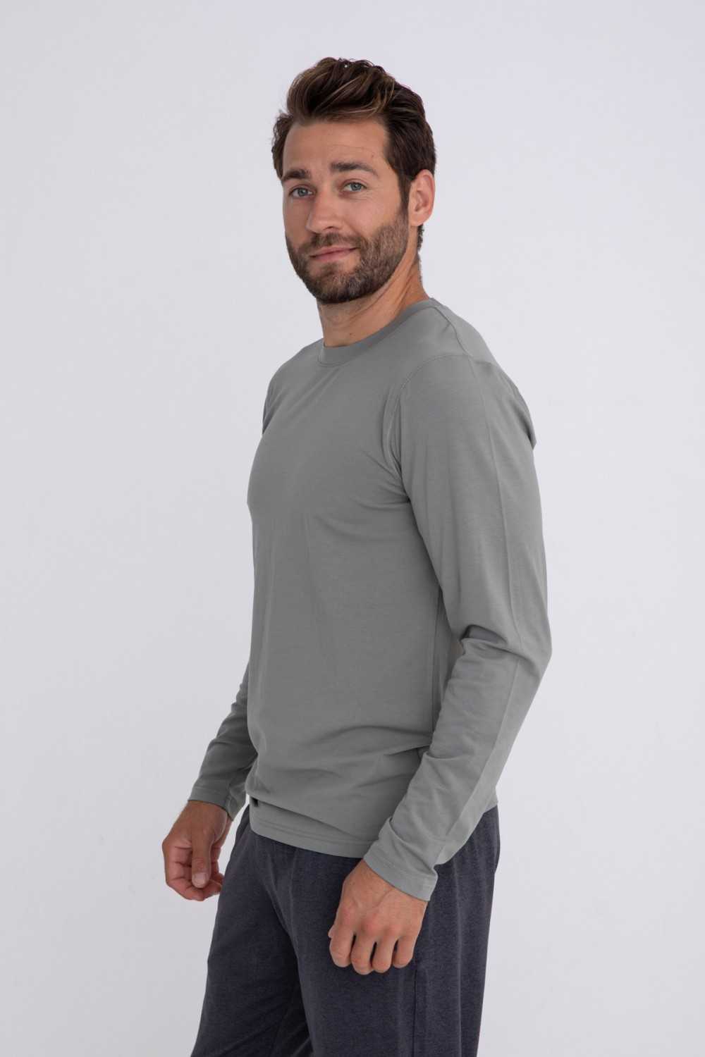 Pima Cotton Blend Long Sleeve