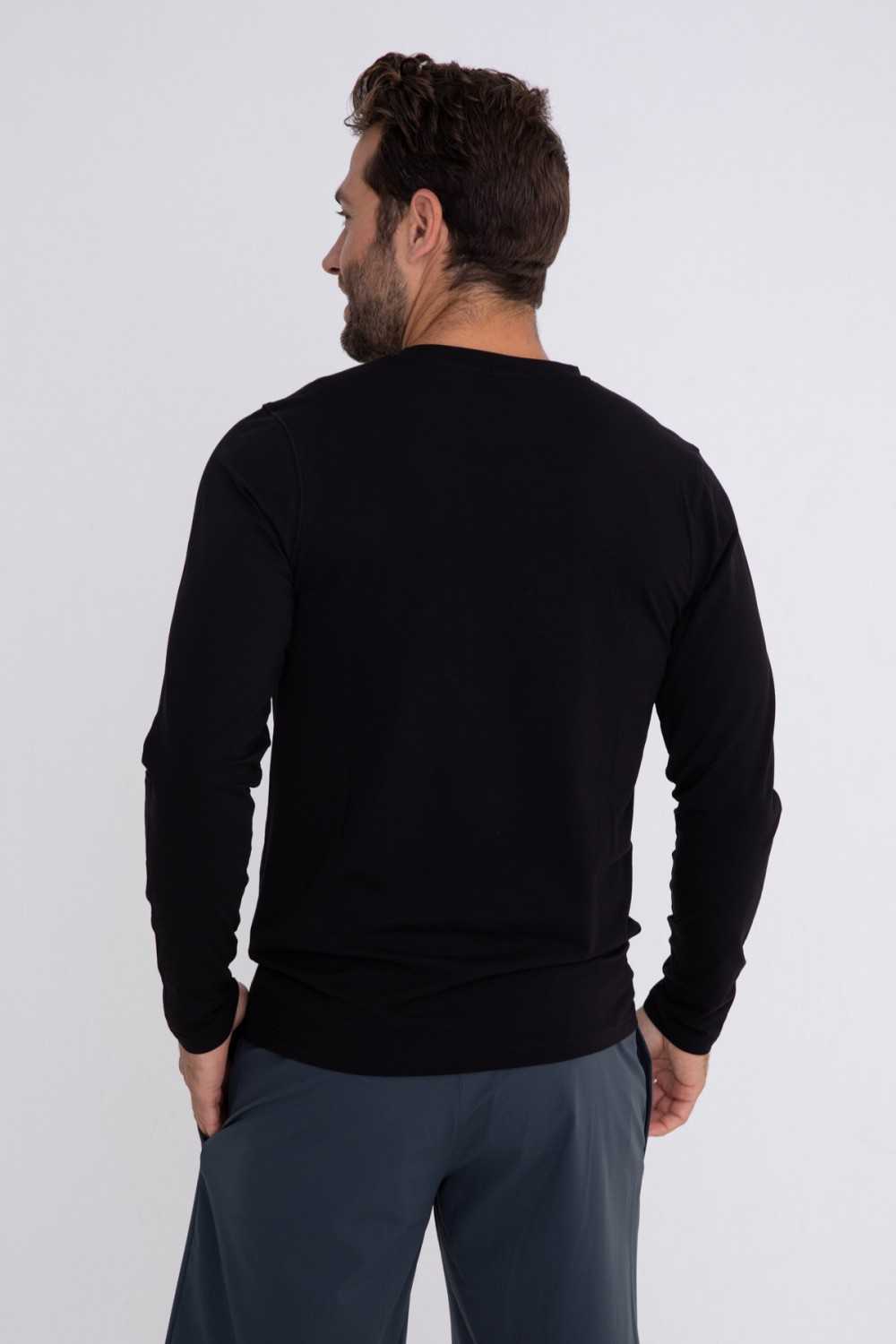 Pima Cotton Blend Long Sleeve