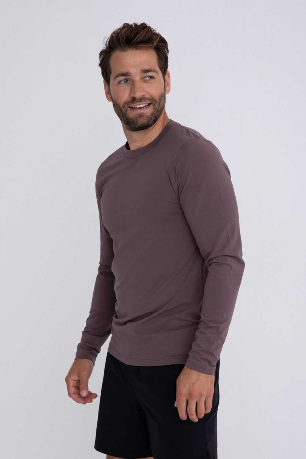 Pima Cotton Blend Long Sleeve