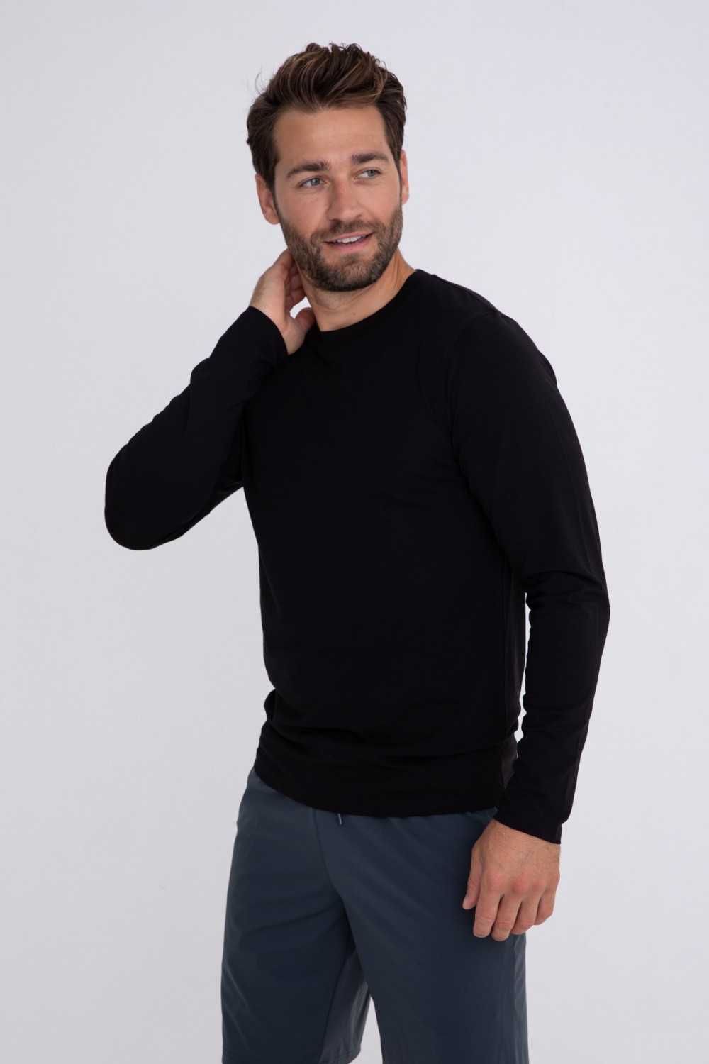 Pima Cotton Blend Long Sleeve