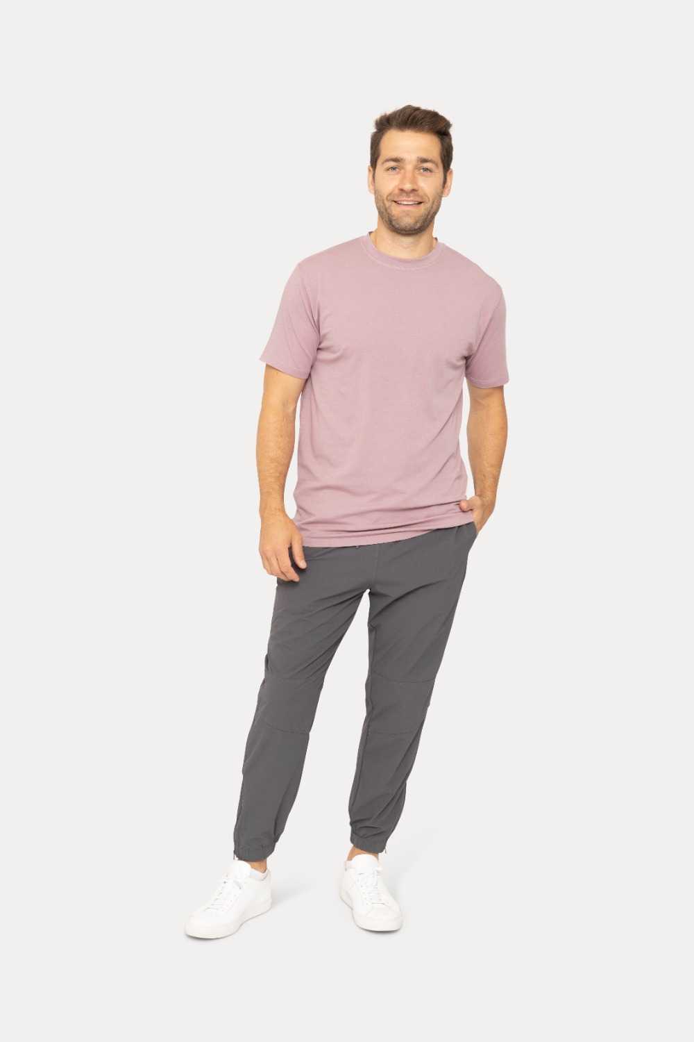 Pima Cotton Blend Tee Dusty grape
