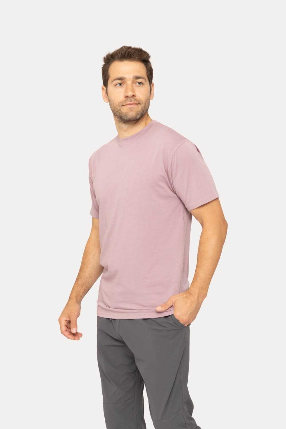 Pima Cotton Blend Tee Dusty grape