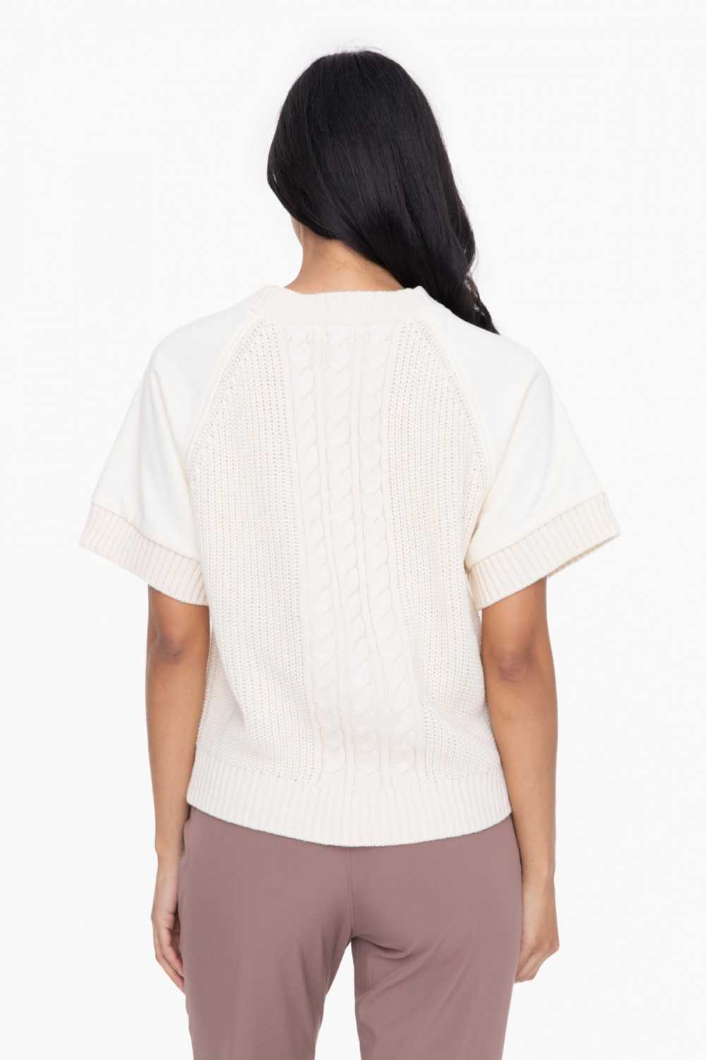 Raglan Sleeve Hybrid Crew Neck