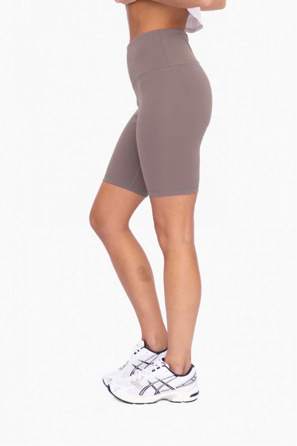 RED High-Waist Biker Shorts