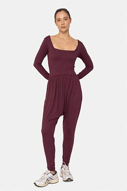 Reversible Long Sleeve Jumpsuit Plum 24