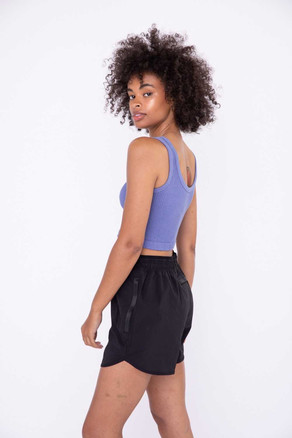 Ribbed Seamless Cropped Tank Top