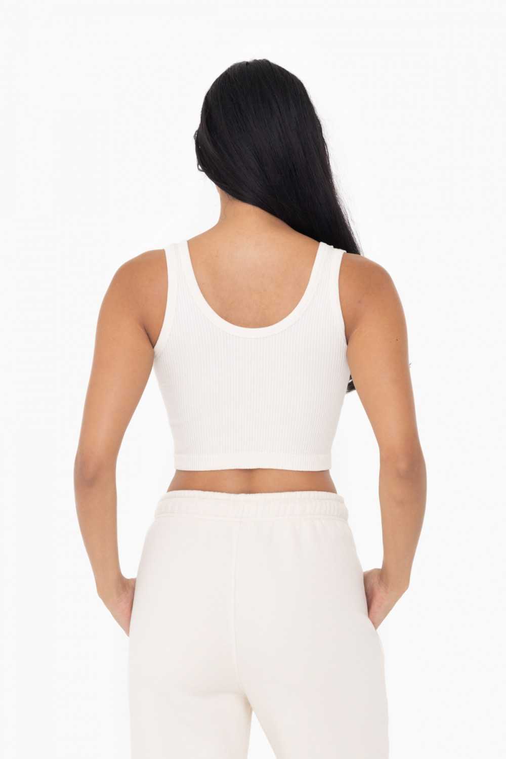 Ribbed Seamless Cropped Tank Top