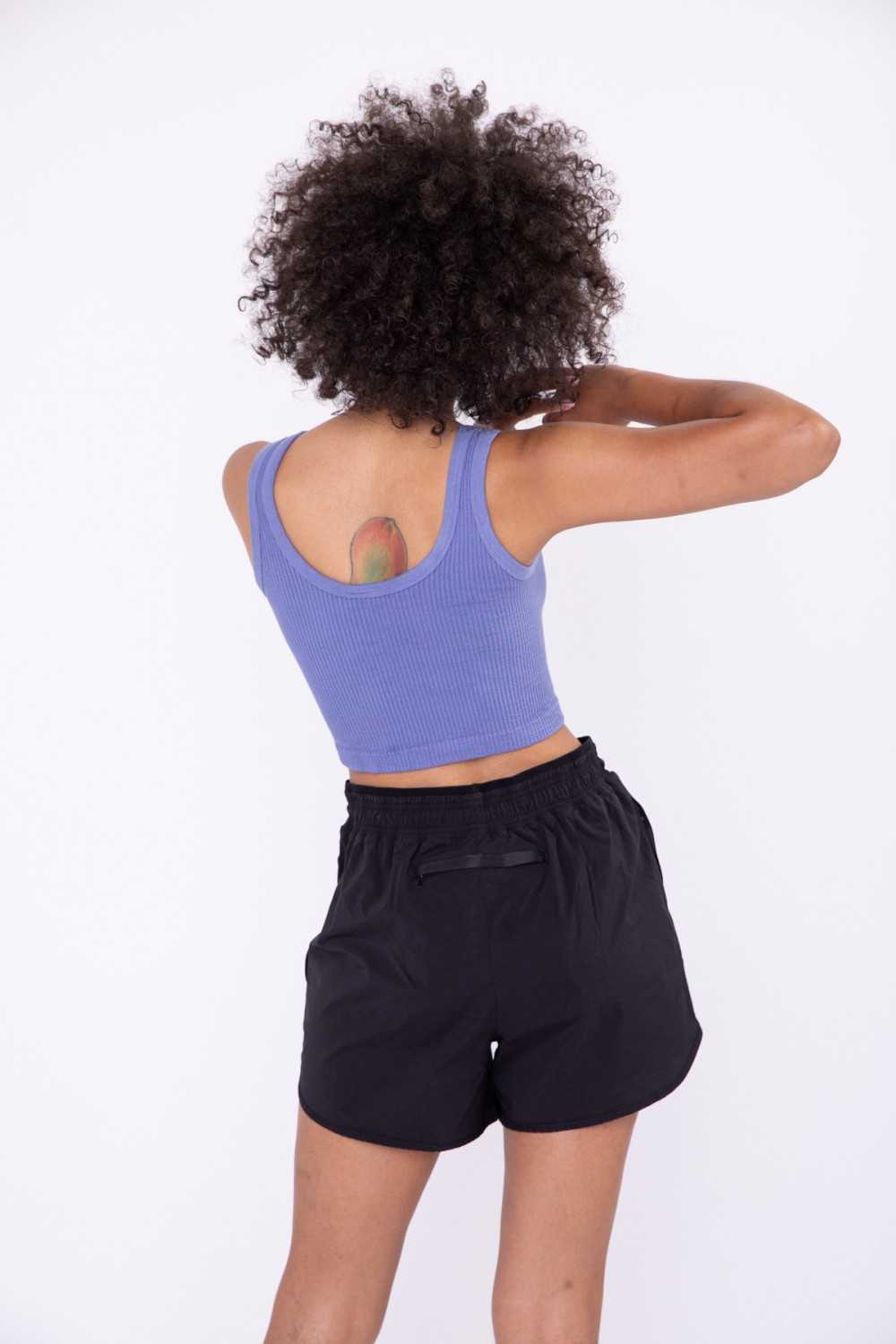 Ribbed Seamless Cropped Tank Top