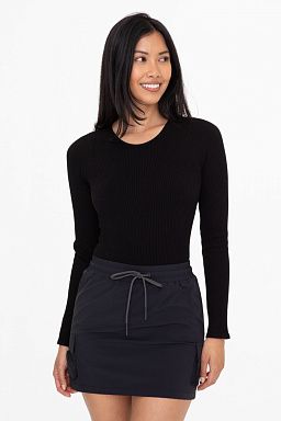 Ribbed Seamless Long Sleeve Bodysuit