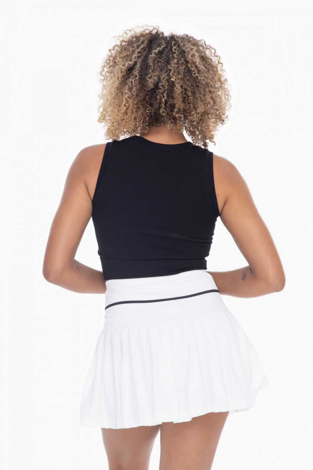 Seamless Ribbed High Neck Active Tank