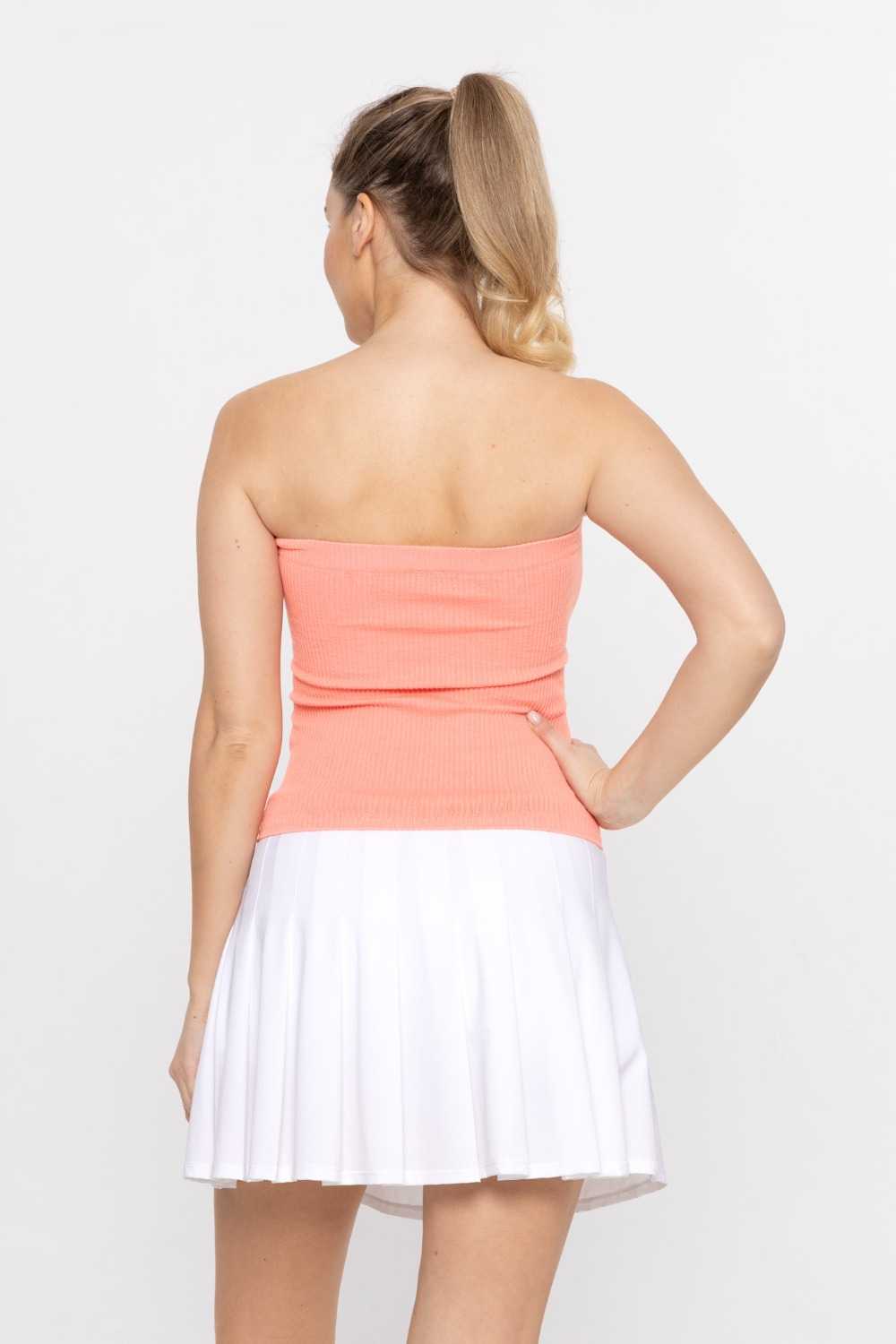 Seamless Ribbed Tube Top Watermelon