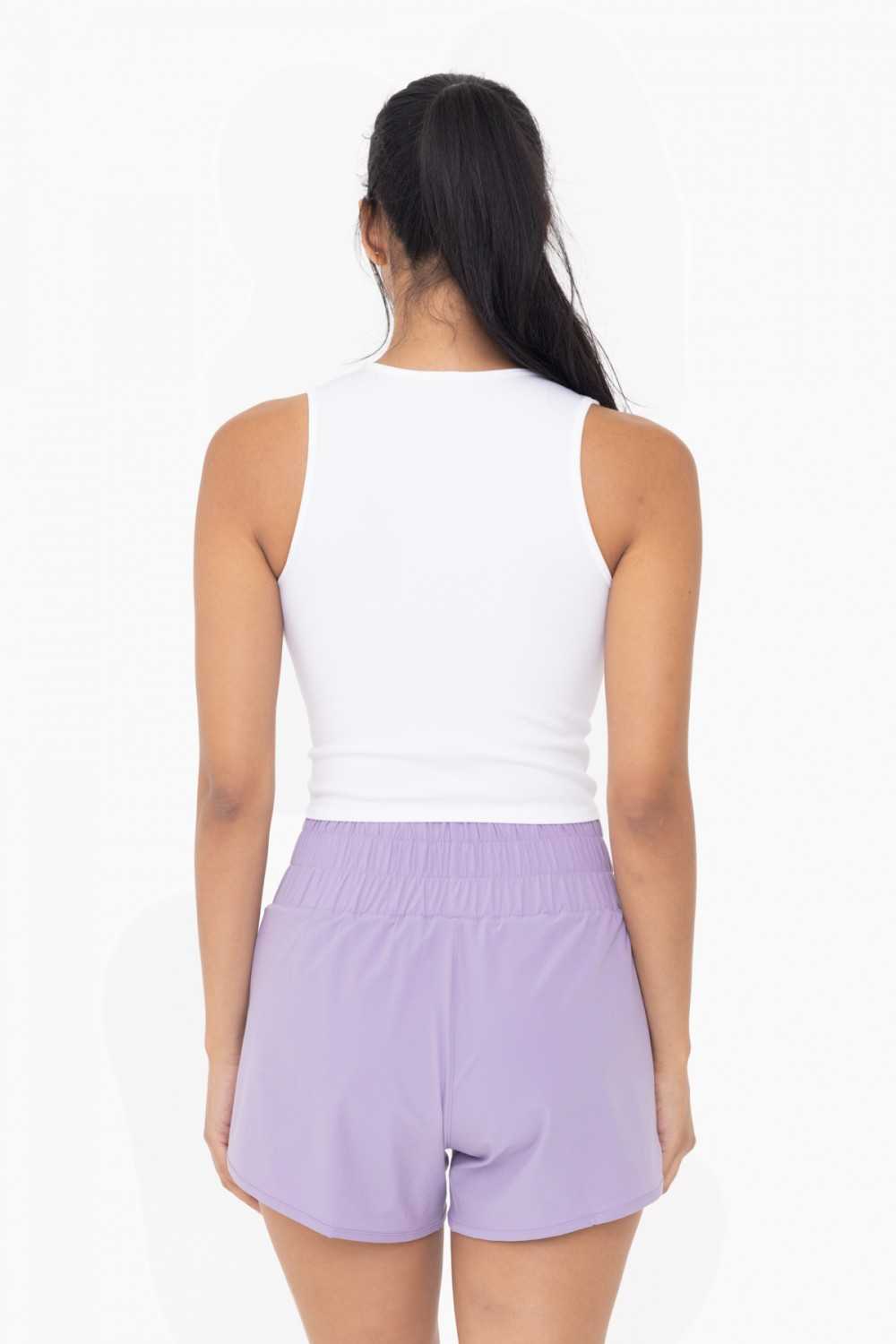 Seamless Ribbed V-Neck Crop Top