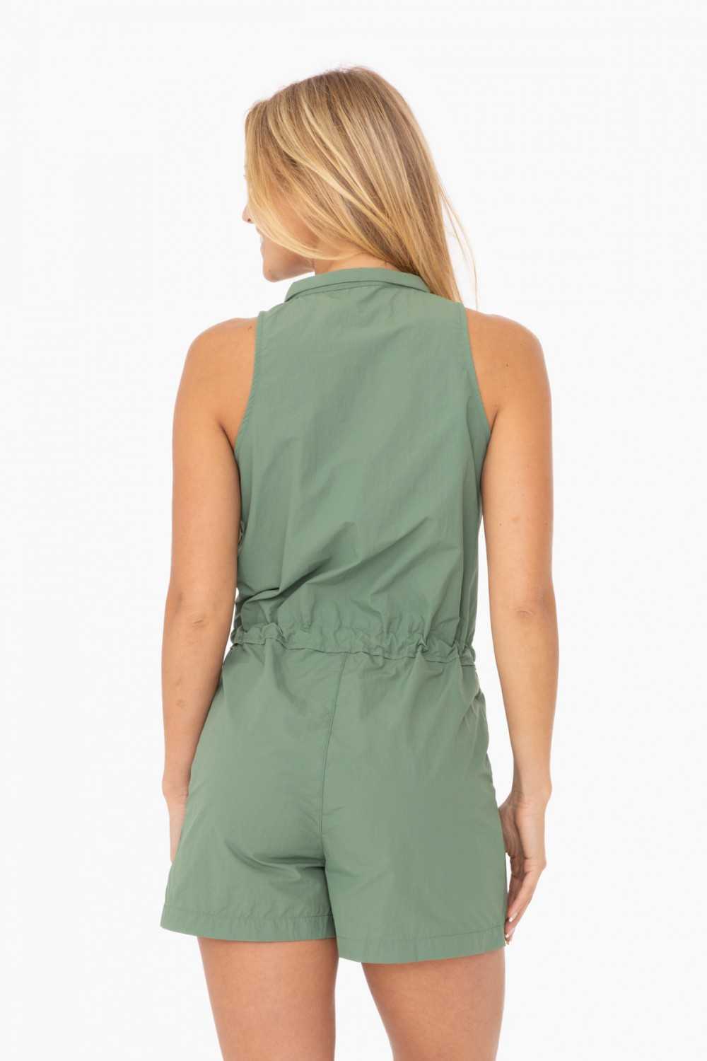 Sleeveless Cargo Romper