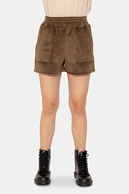 Soft Luxe Corduroy Shorts Dark earth