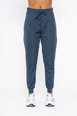 Solid Pleated Front Joggers Midnight navy