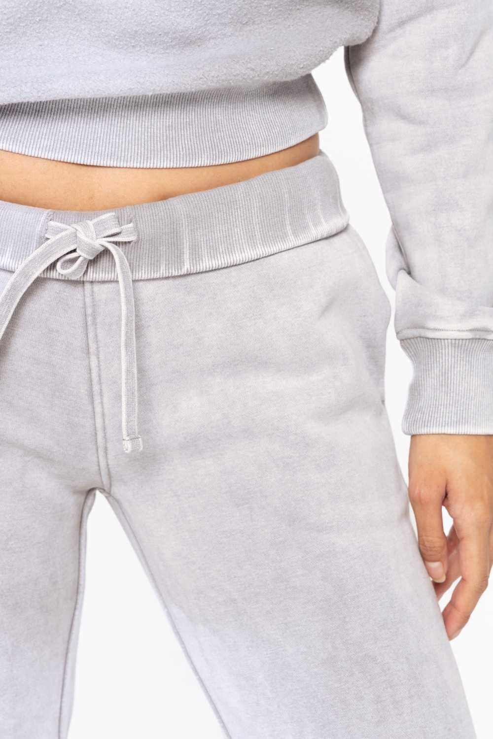 Straight Leg Vintage Fleece Lounge Pants Fog