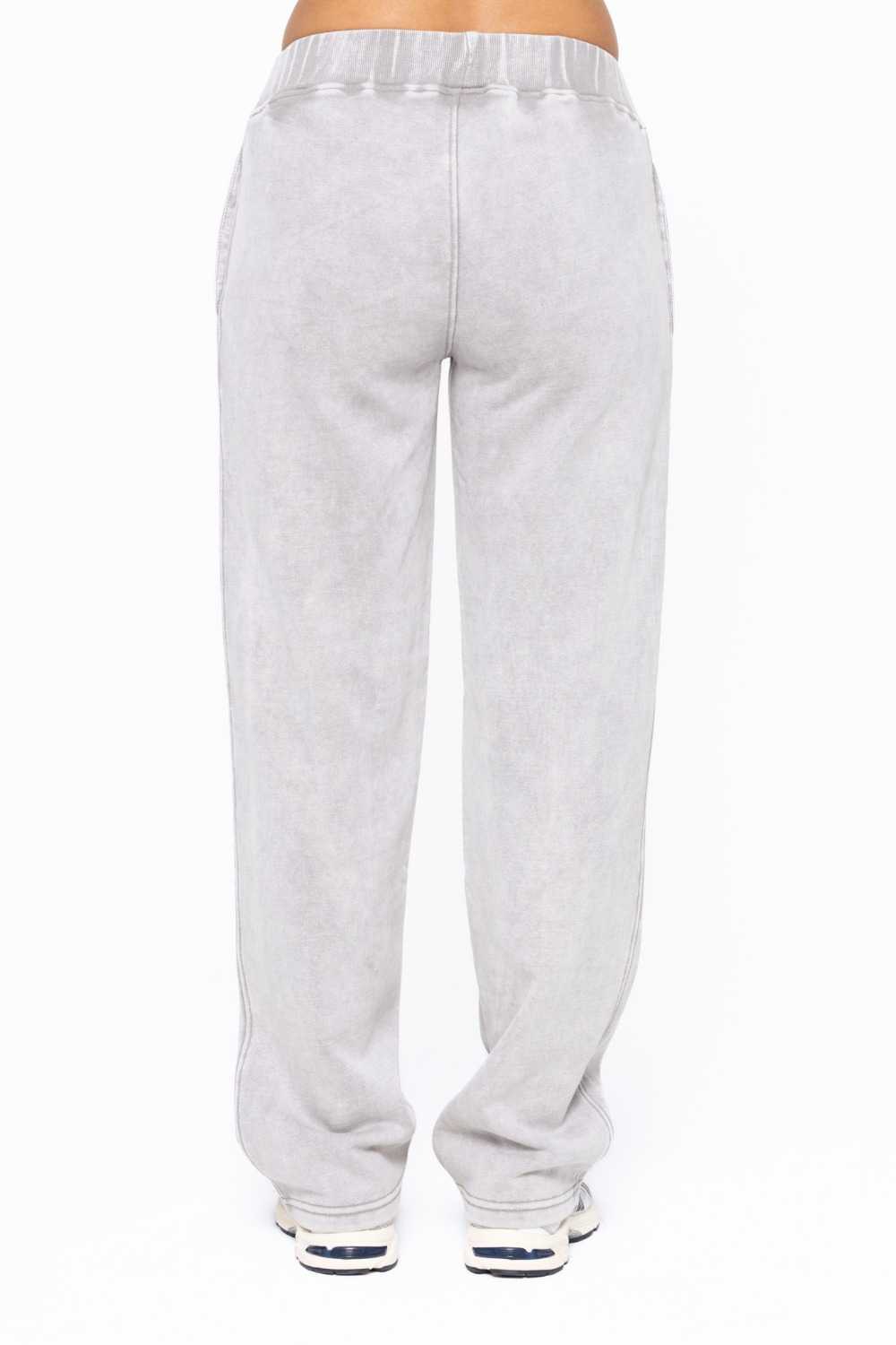 Straight Leg Vintage Fleece Lounge Pants Fog