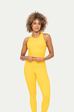 Strap Back Cropped Top with Built-In Sports Bra Mango