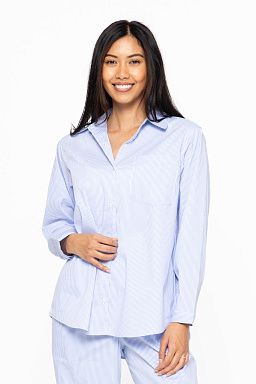 Striped Button Down Shirt Blue stripe