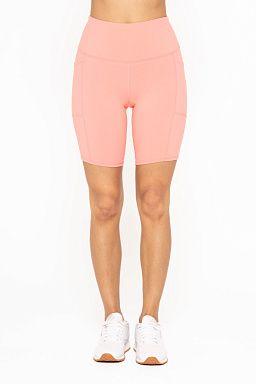 Tapered Band Essential Biker Shorts Watermelon