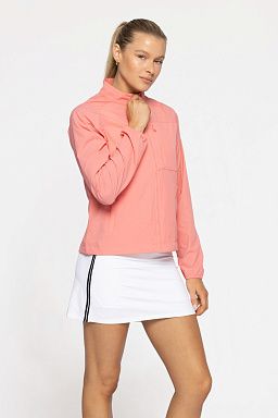 Velocity Mock Neck Running Jacket Watermelon