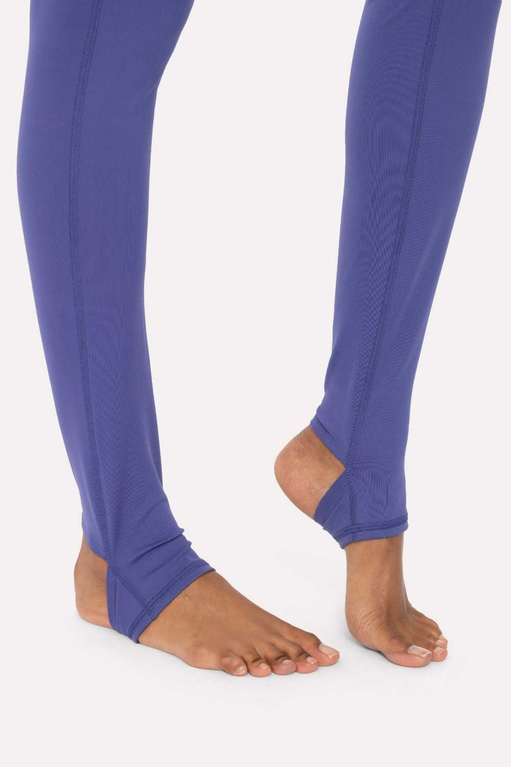 Venice Crossover Waist Stirrup Leggings Orient blue