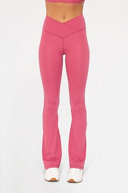 Venice Crossover Waist Yoga Pants Soft magenta