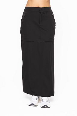 Zip Away Maxi Skirt Black