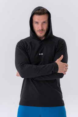 Long-sleeve T-shirt with a hoodie