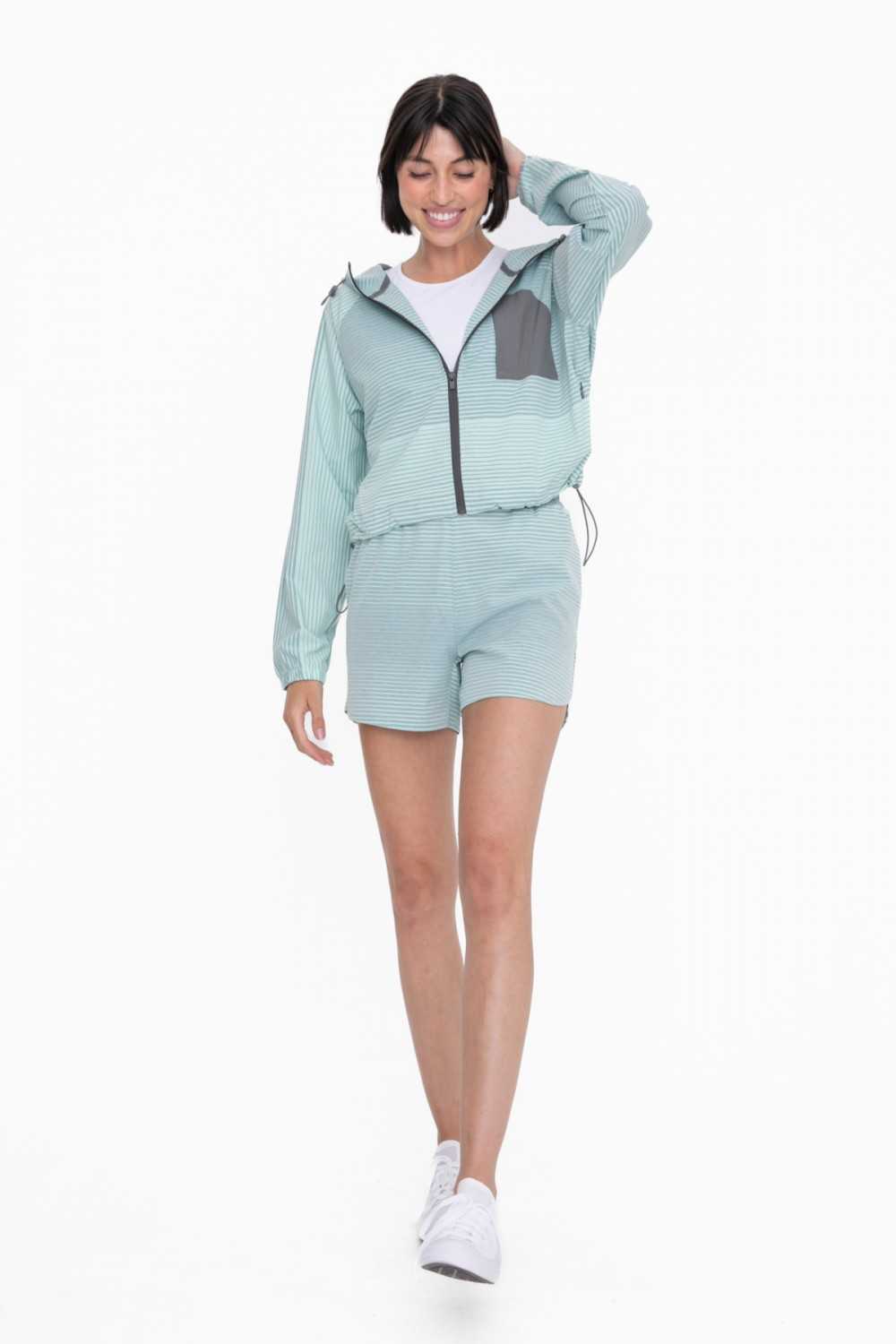 Ombre Stripe Active Windbreaker