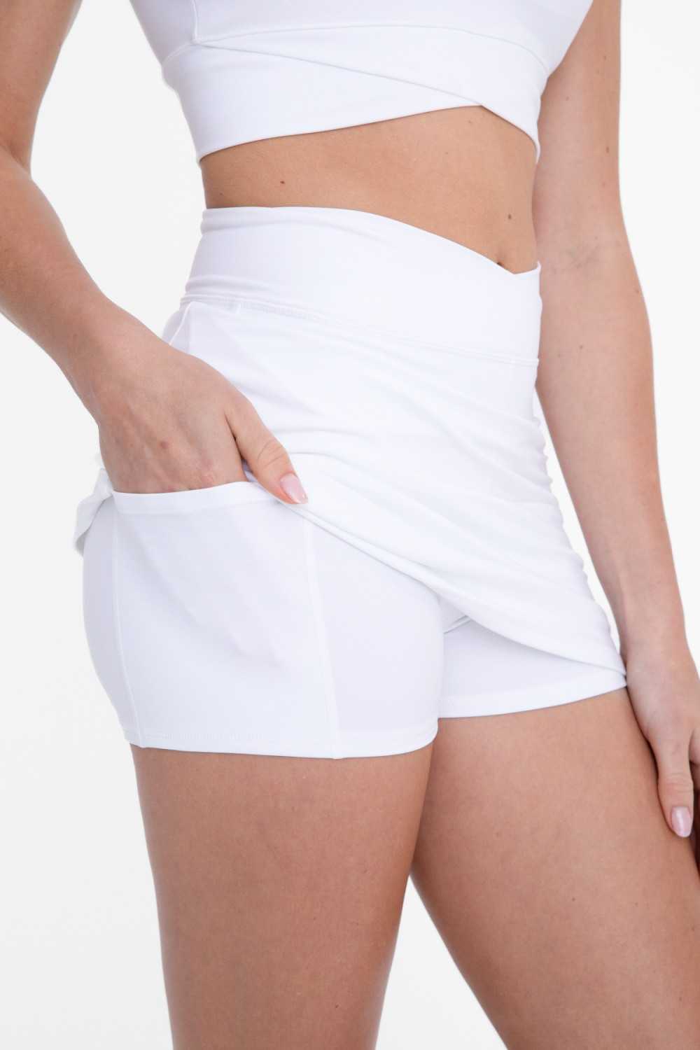 Venice Crossover Waist Active Skirt