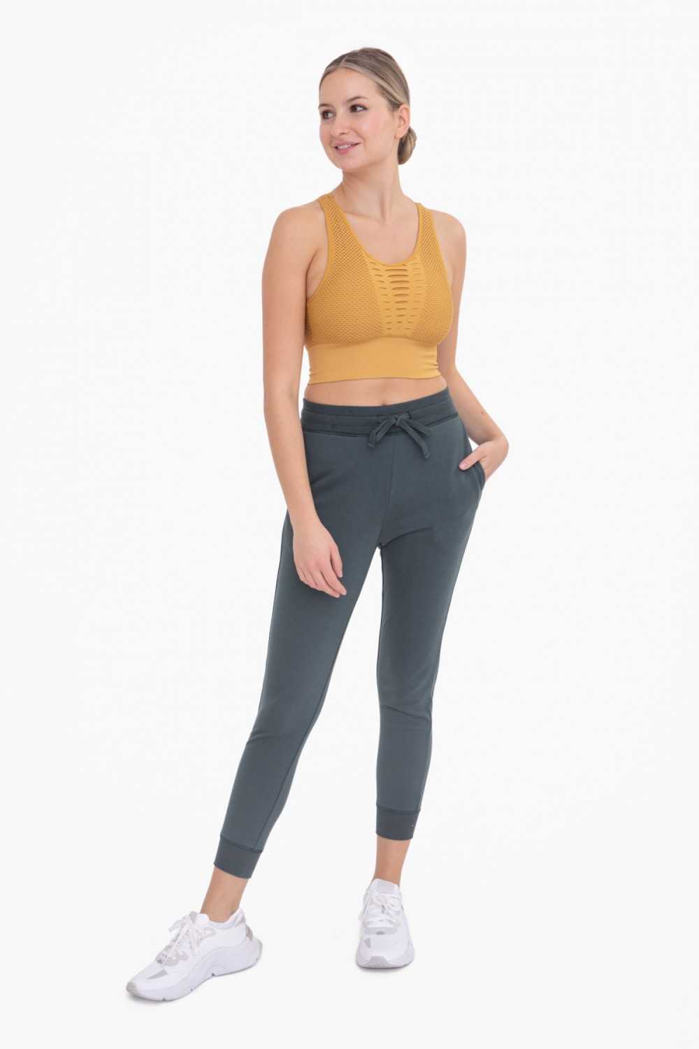 French Terry Cuffed Skinny Joggers