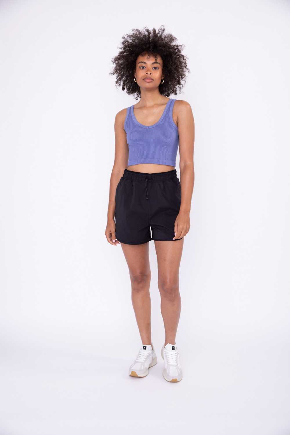 Ribbed Seamless Cropped Tank Top