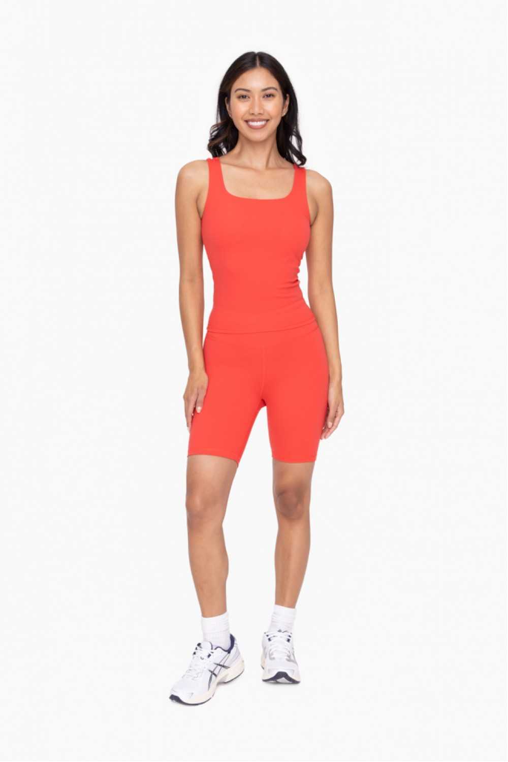 Lycra-Blend Essential Sweetheart Back Biker Shorts