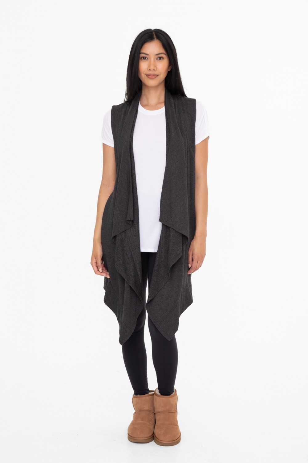 Fleece Waterfall Vest