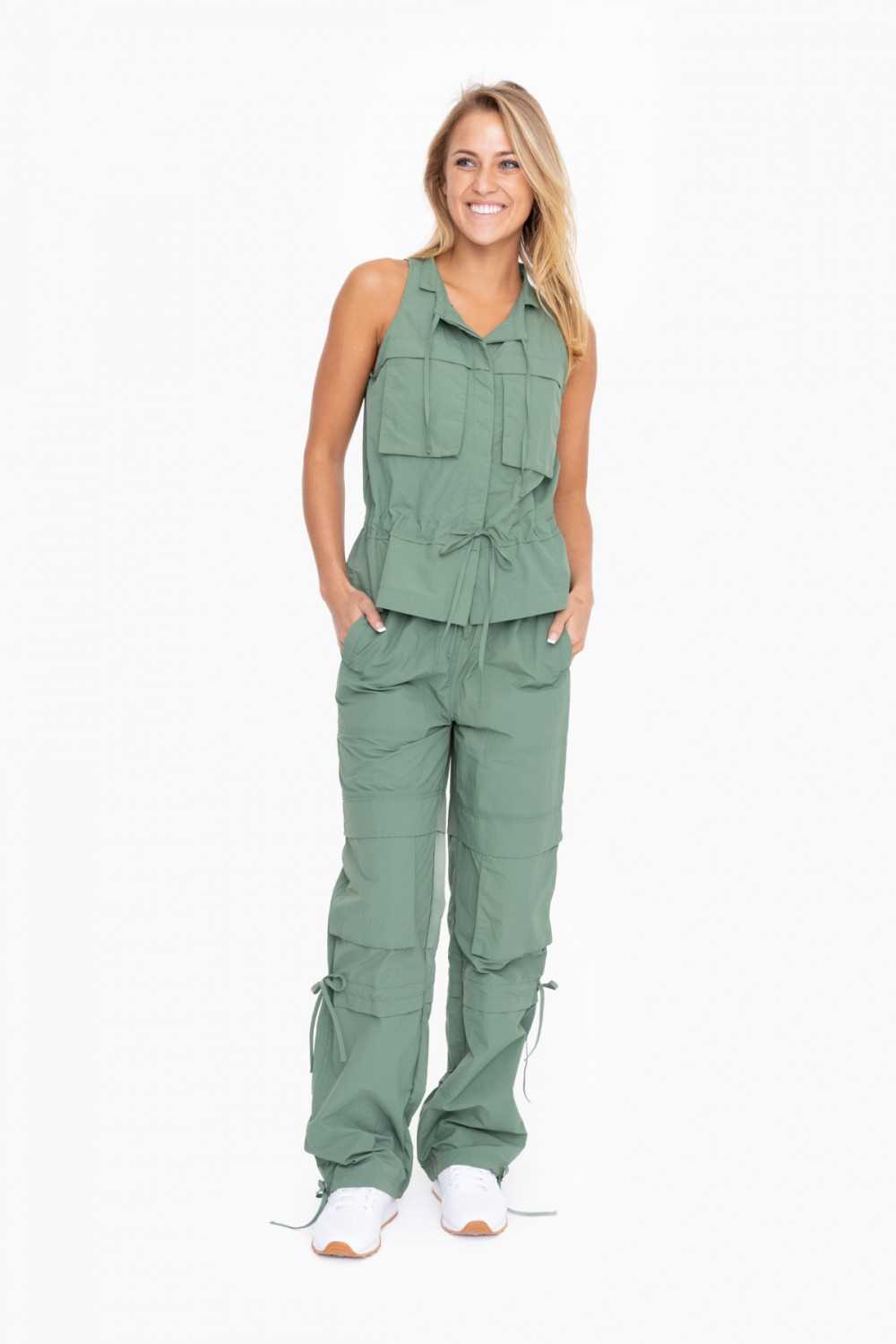 Nylon Cargo Pants