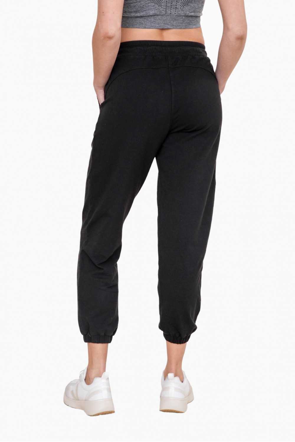 Swoop Back Twill Joggers