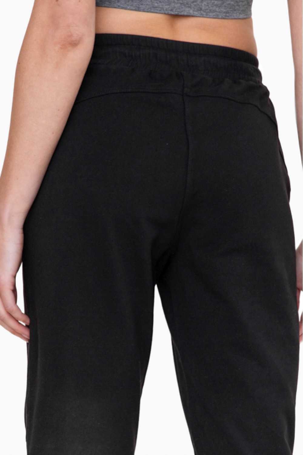 Swoop Back Twill Joggers