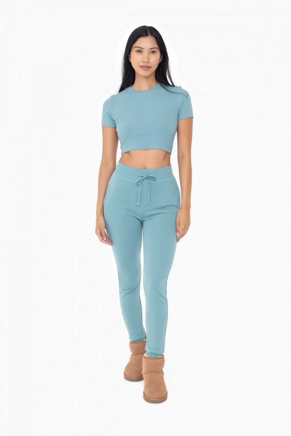 French Terry Cuffed Skinny Joggers